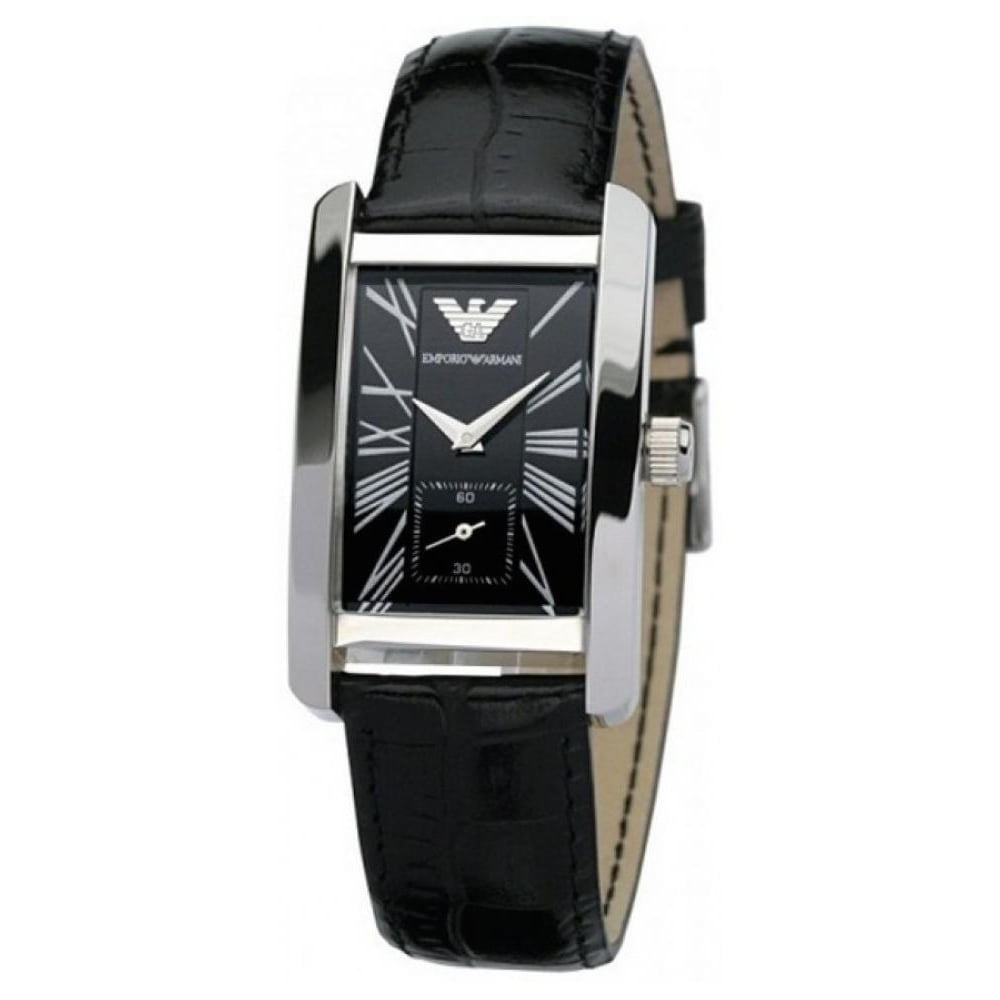 Authentic Emporio Armani Women Classic Black Dial Leather Watch AR0144 Jam Tangan Wanita Perempuan Shopee Malaysia