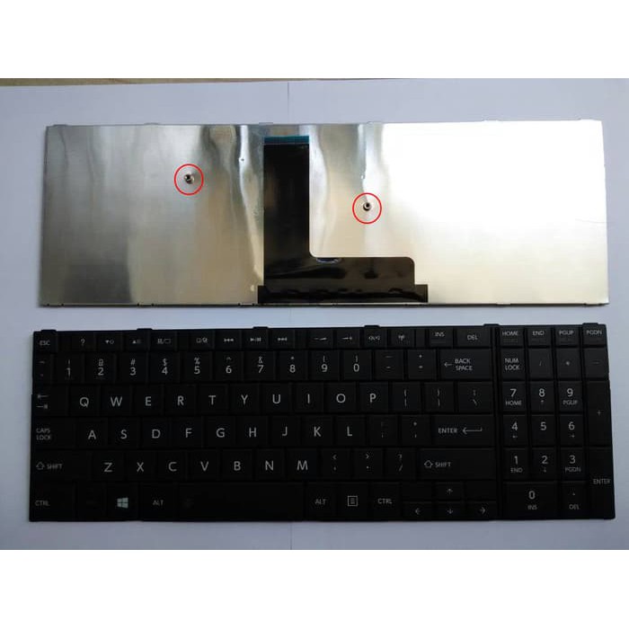 Tastiera Per Notebook Toshiba Satellite C50/C50D/C50DT/C50T - Layout Italiano, Colore Nero