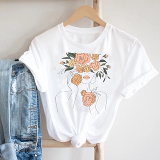 Women Short Sleeve Printing Clothing Face Mujer Camisetas 90s Cute Fashion  Clothes Print Tshirt Female Tee Top Graphic T-shirt | Shopee Malaysia