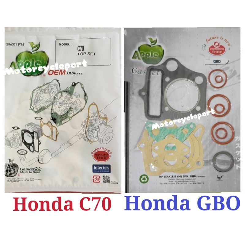 Honda C70 GBO APPLE GASKET TOP SET | Shopee Malaysia