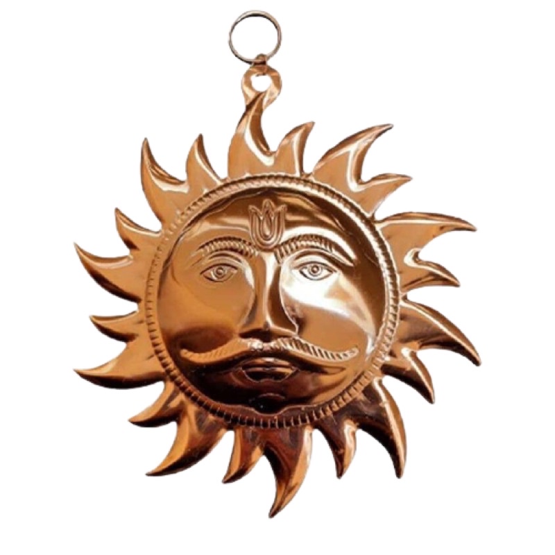 Copper Suriyan (Sun Face) Wall Hanging Vastu Showpiece | Shopee Malaysia