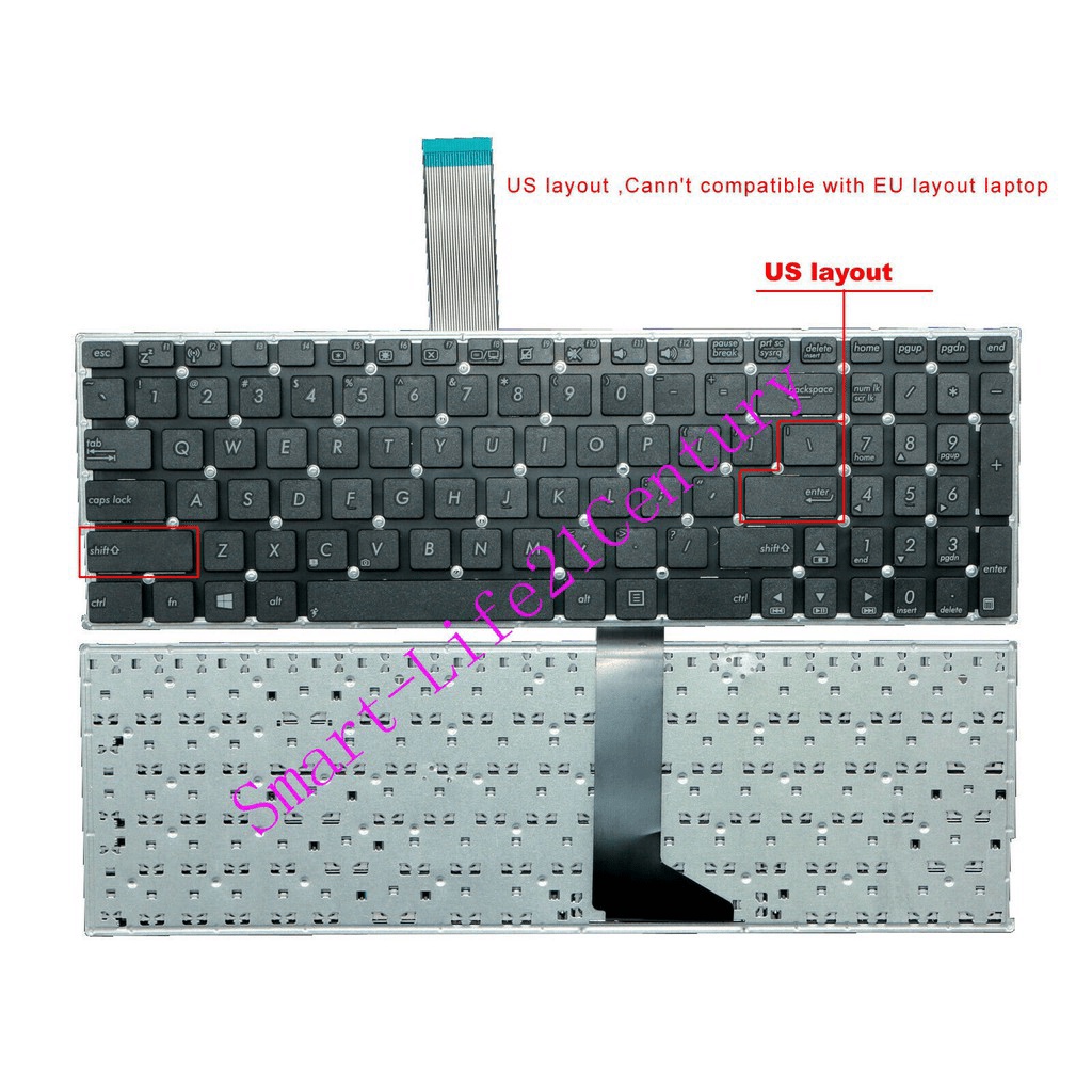 Asus K550 K550CA K550C K550C laptop Keyboard | Shopee Malaysia