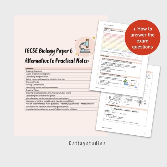 Cambridge IGCSE SCIENCE Alternative to Practical Paper 6 Softcopy Notes ...