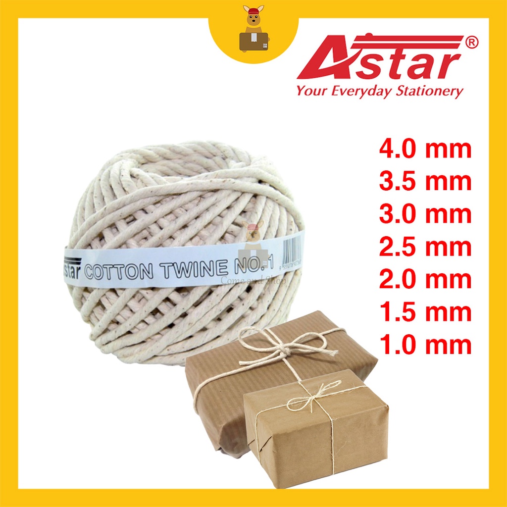 ASTAR Cotton Twine White Parcel String Tali Ikat Tali Putih (4mm / 3