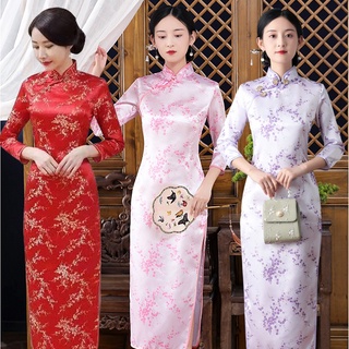 Vietnam Traditional Dress Aodai Costume Cheongsam Vestido Qipao Ao