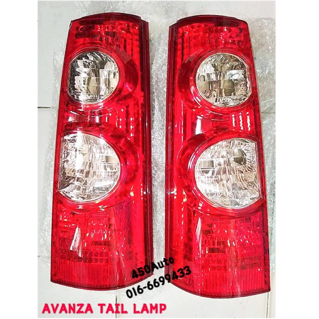 TOYOTA AVANZA 2006 (04-12) TAIL LAMP RED // LIGHT LAMPU BELAKANG REAR ...