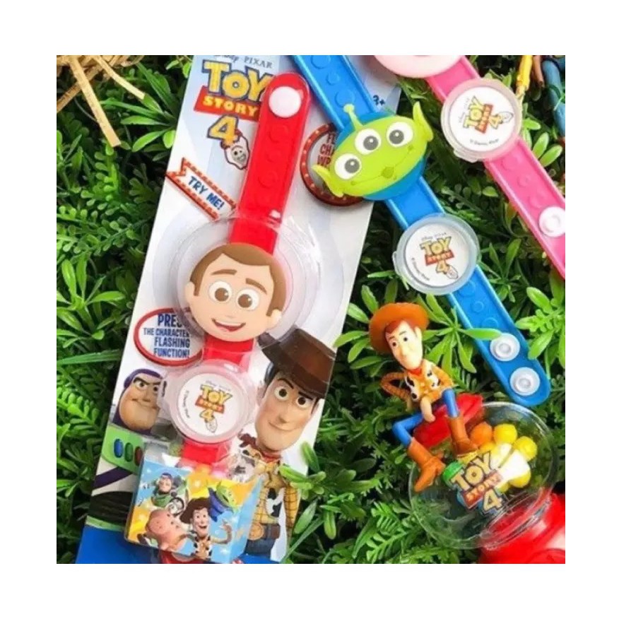 Toy Story 4 Flashing Wristband & Candy (Woody) Shopee Malaysia