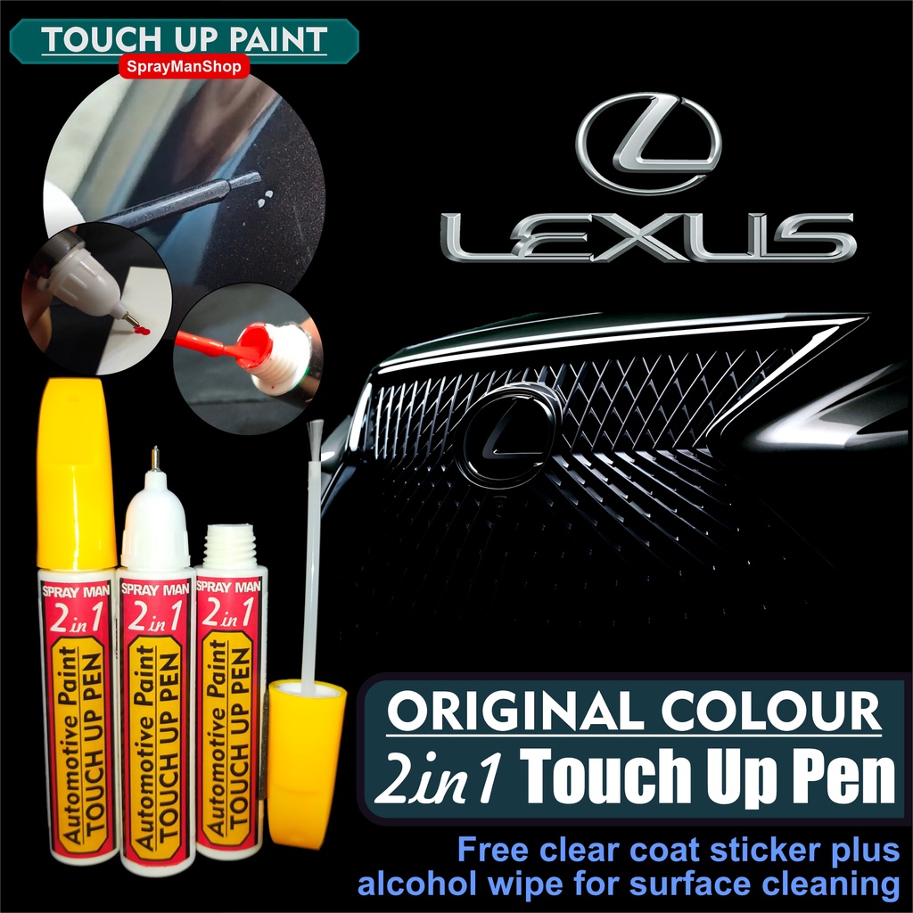 Lexus Touch Up Pen Original Factory Colour 2in1 (17ml) Pen And Brush ...