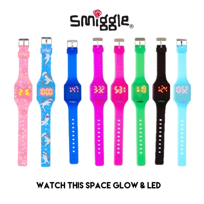 Smiggle Watch This Space LED Jam tangan Shopee Malaysia