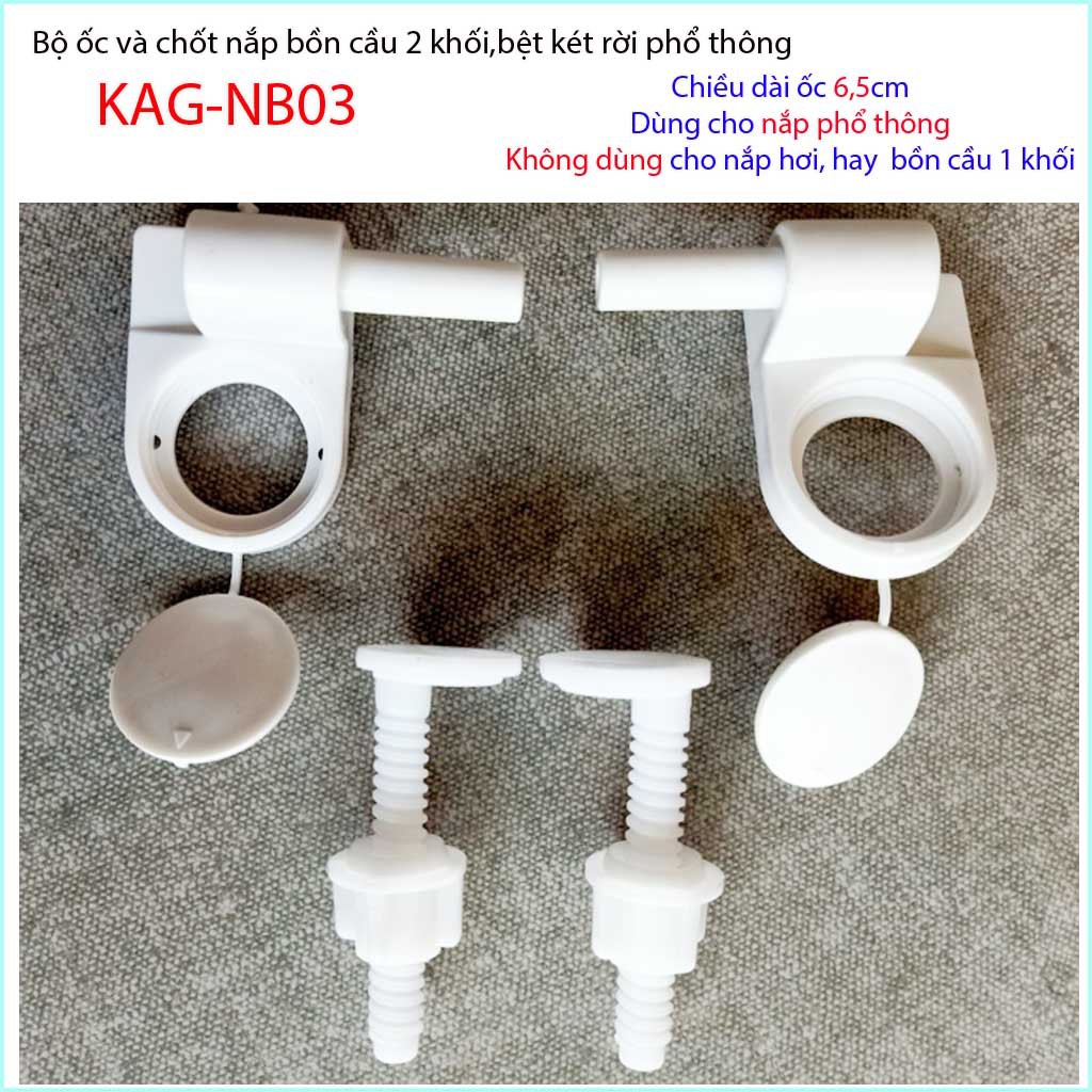 Plastic Toilet Lid Screws KAGNB03, Common Toilet Lid Screws And