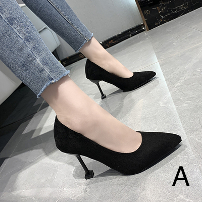 Women Shoes Shop Simple Black Formal Kitten Heels Office Shoes