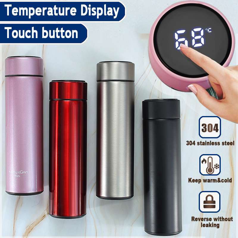 Thermos Bottle Smart Temperature Led Display Fashion Smart Temperature ...