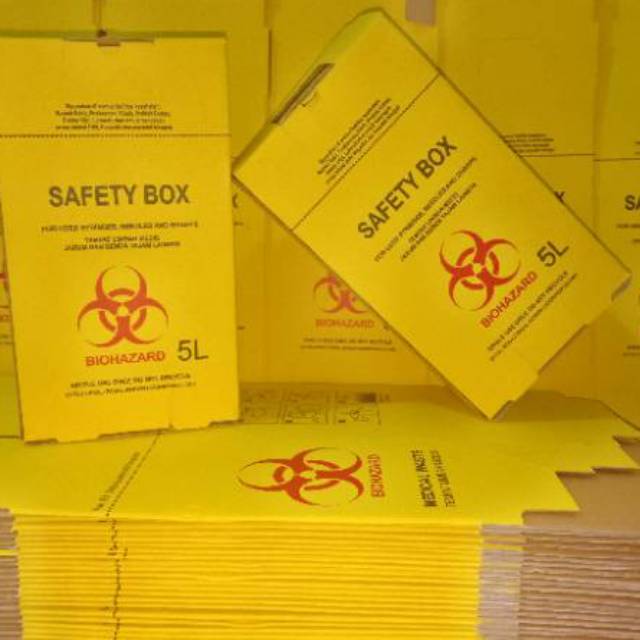 Safety Box 5 Liters Medical / safety / Cardboard / Box Shopee Malaysia