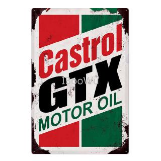 2024 Castrol Motor Oil Plaque Vintage Metal Tin Signs Shabby Chic ...