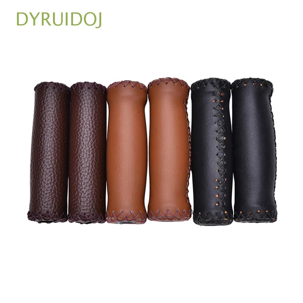 Poignées De Vélo Rétro En Similicuir – Pour Guidon 22.2mm – Lot De 2