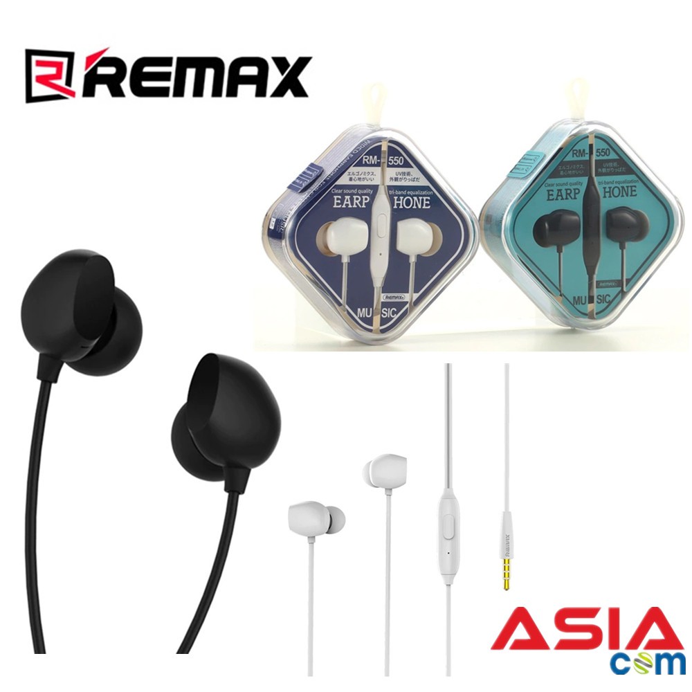 Remax RM 550 Clear Sound Quality Equalization Wired Earphone For