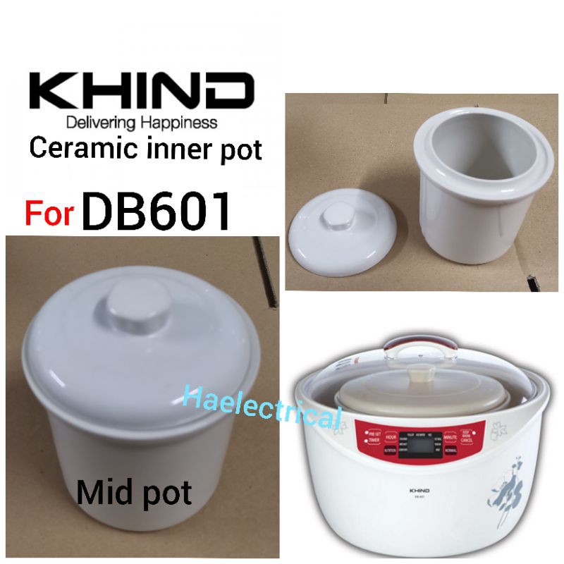 khind Double Boiler ceramic pot DB601 (0.65L) Shopee Malaysia
