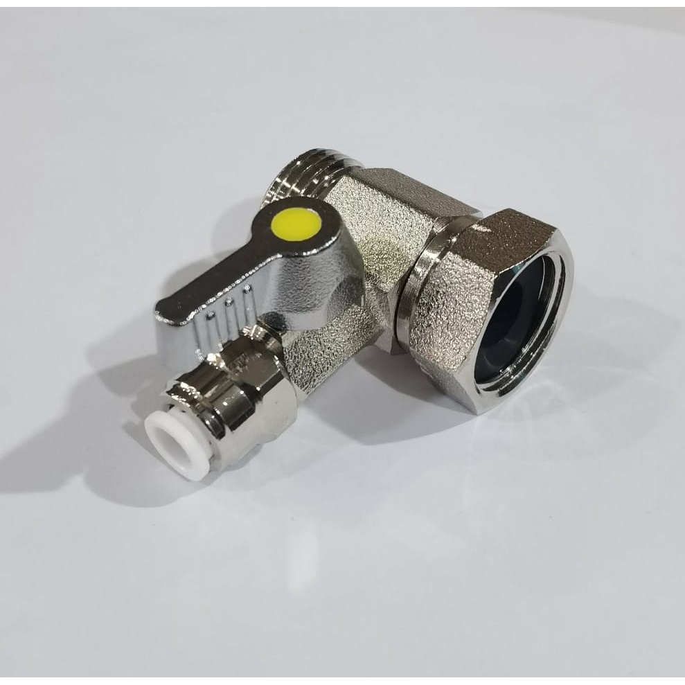 WATER FILTER ADAPTER VALVE 1/2" X 1/4" (6MM) BRASS VALVE Shopee