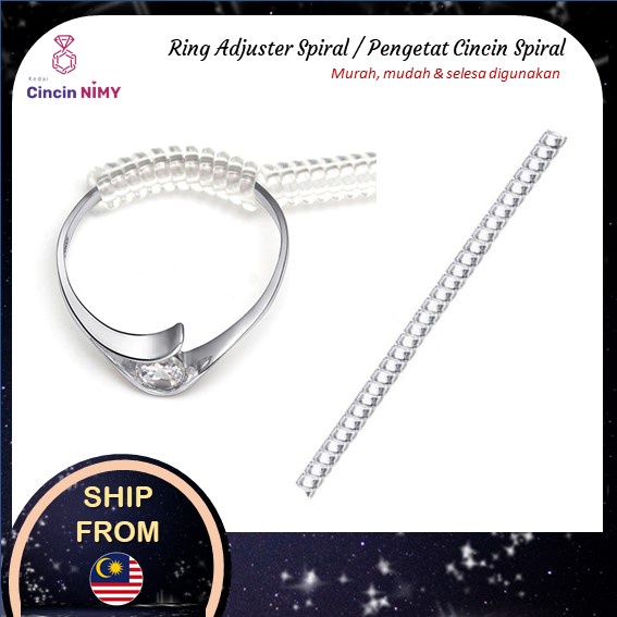 Ring Size Adjuster Ring Guard Resizing Spiral Fitter Ring Snuggies