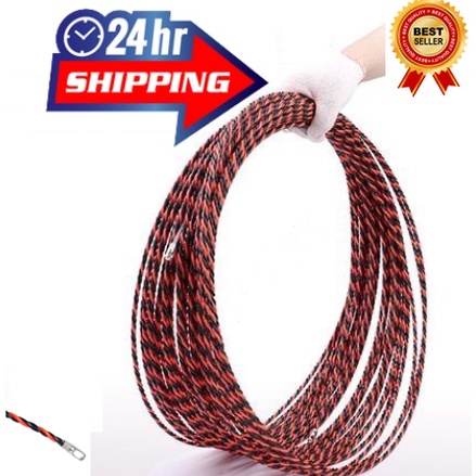 6mm 10/15/20/25/30meter Electrical Wire Threader Cable Puller Fish Tape ...