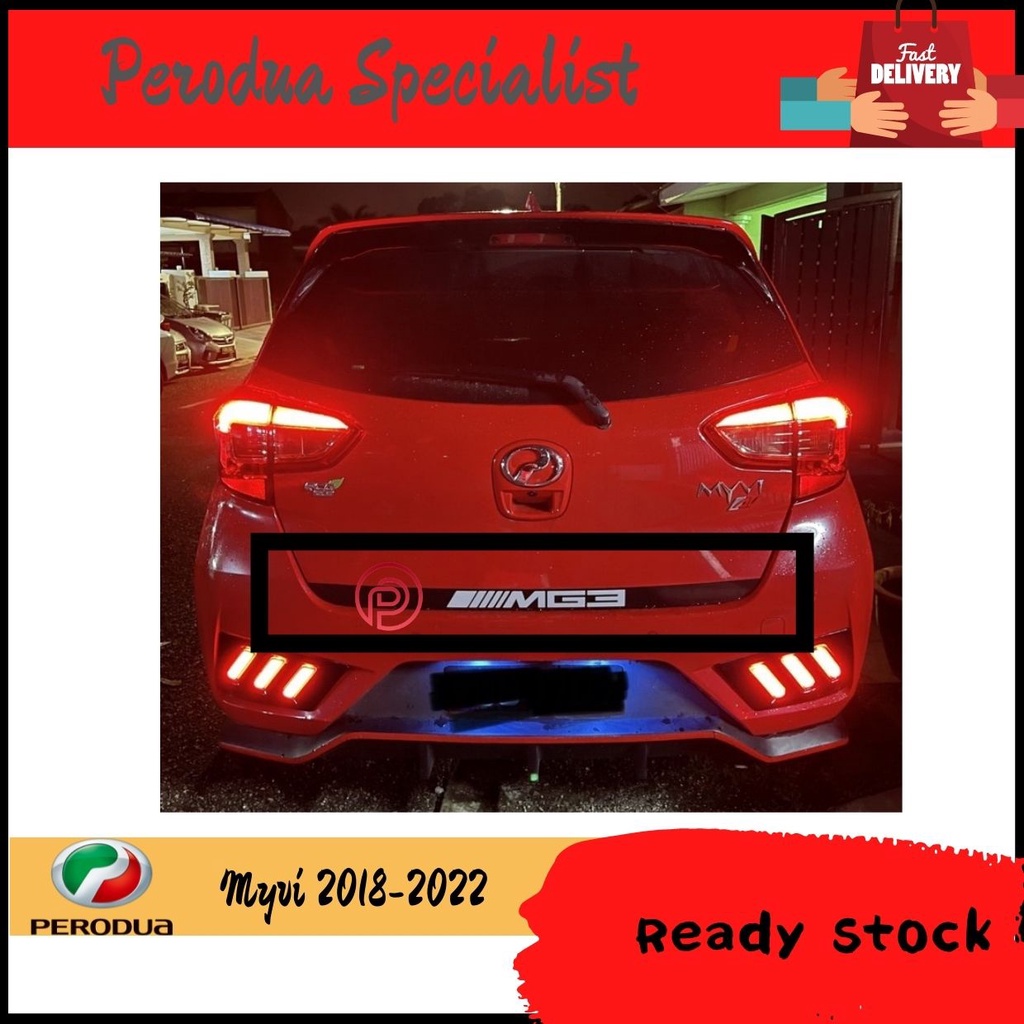 Perodua Myvi G3 2018-2022 Rear Bonet Sticker | Shopee Malaysia