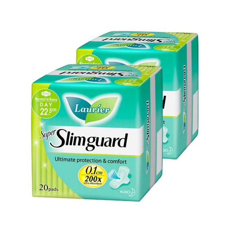 Laurier Super Slimguard Twin Pack -Day 22.5cm (2 X 20s) | Shopee Malaysia