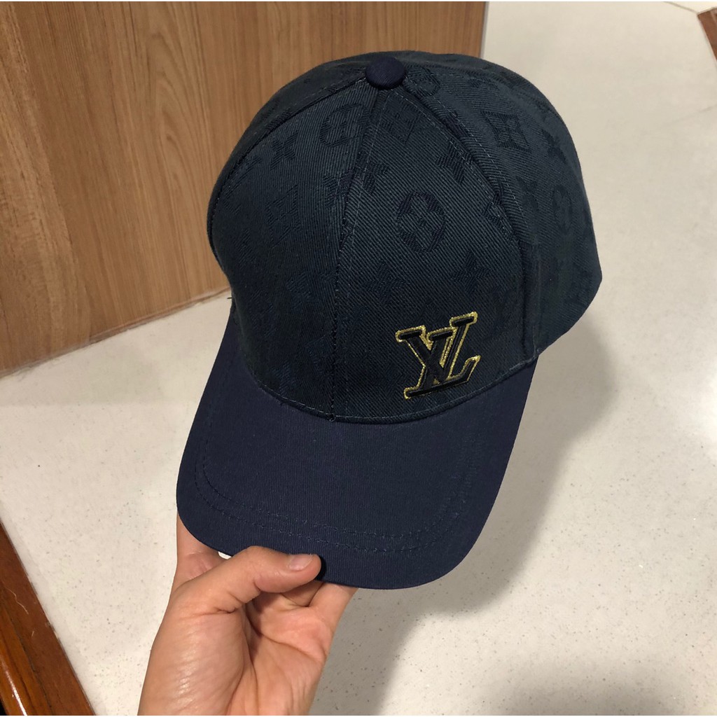 Louis Vuitton LV Embroidered And Monogram Baseball Cap In Green