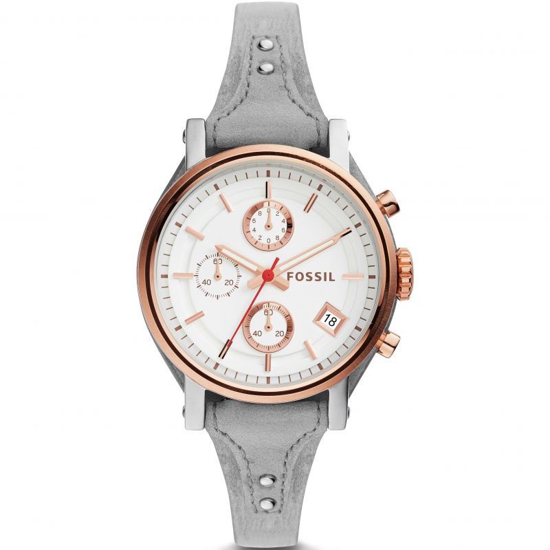 Fossil original boyfriend chronograph leather watch best sale