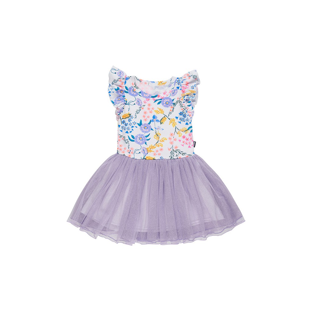 ORIGINAL BONDS GIRLS RUFFLE SLEEVE TUTU DRESS WENDY S WILDFLOWERS WHITE Shopee Malaysia