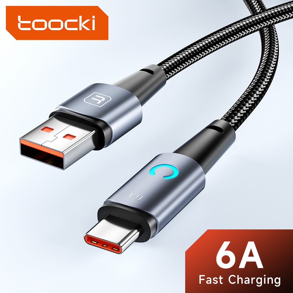 Toocki Cable USB tipo C a tipo C para teléfono Xiaomi, 100W, carga