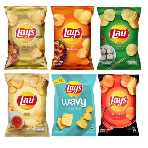 LAY'S NORI SEAWEED/HOT CHILI SQUID/SALTED EGG/EXTRA BARBECUE/WAVY ...