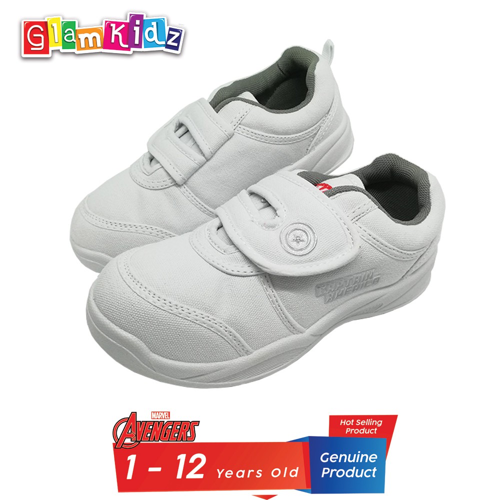 Marvel Avengers Captain America School Shoes White 3 5 1117 Shopee Malaysia