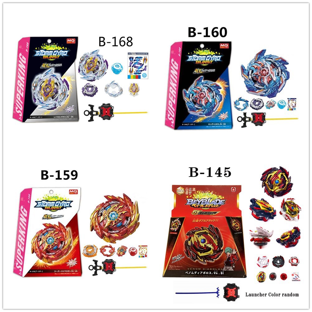 Beyblade B-168 Rage Longinus B-160 King Helios.Zn B-159 Super Hyperion ...