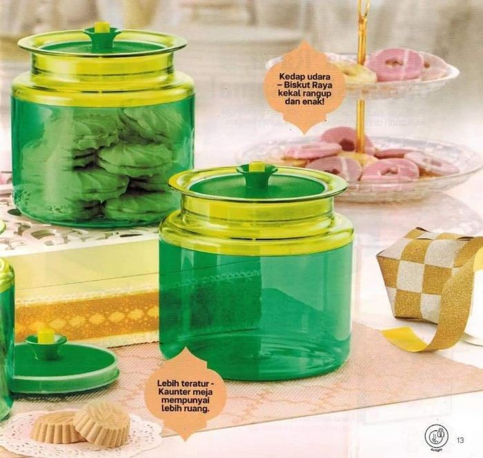 2 Warna n Size : Tupperware counterpart 1.2L/ 900ml (Airtight Canister ...