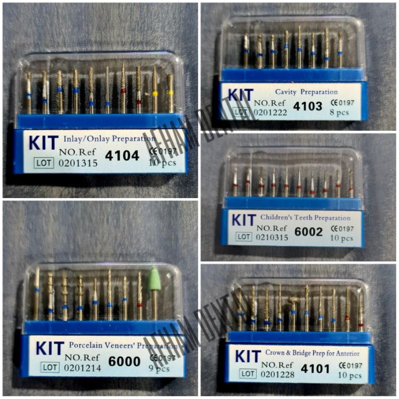 Bur Preparation Of CROWN BRIDGE VENEER ONLAY INLAY CAVITA Dental SET Shopee Malaysia