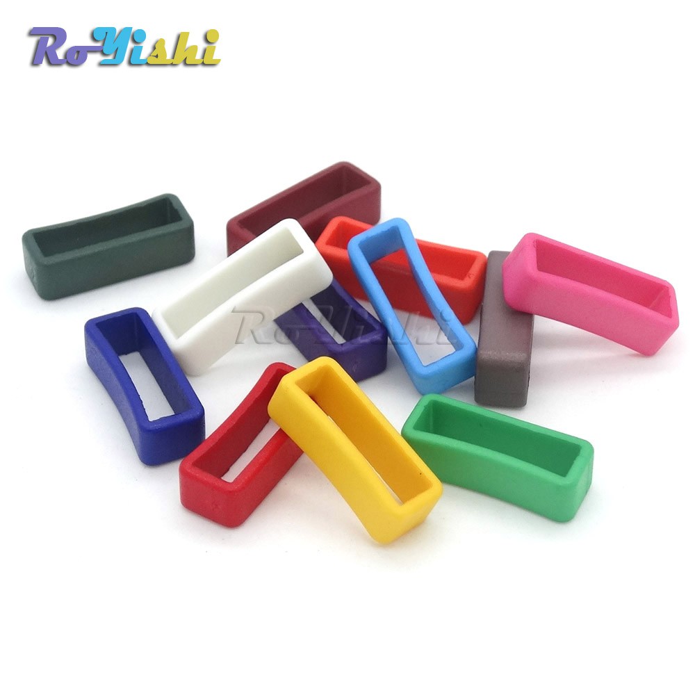 12pcs/pack 17mm/25mm Colorful Belt Loop Keeper for Dog Collar Harness ...