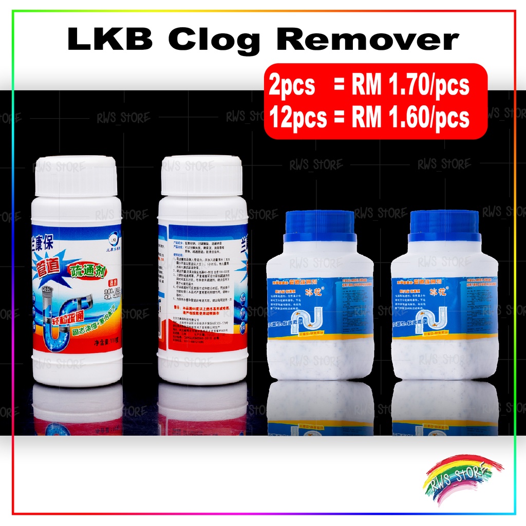 Clog Remover Unclog Drain Powder Cleaner 管道疏通剂 Serbuk Pembersih Sinki ...