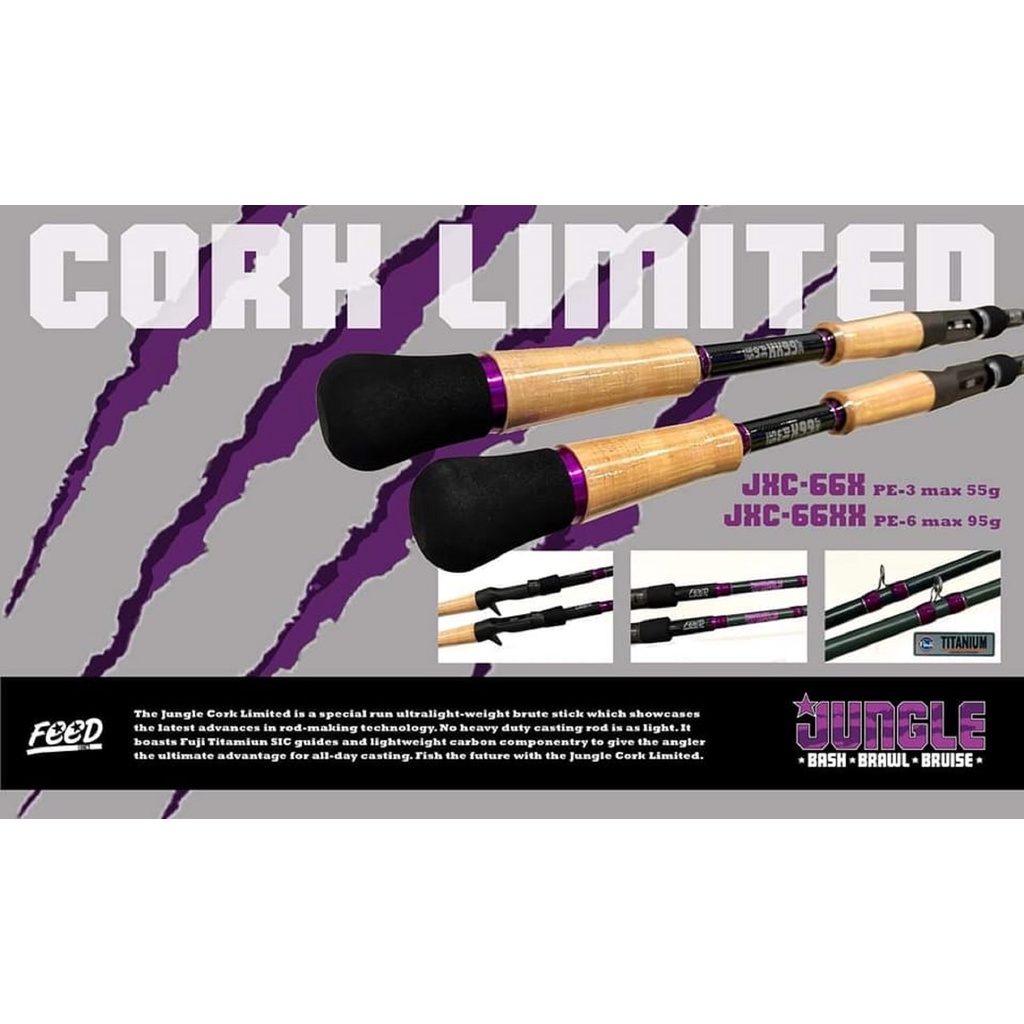 Feed Rod Baitcast Jungle Pin Point JBC-66 ML P.E 1.5 Max (0162