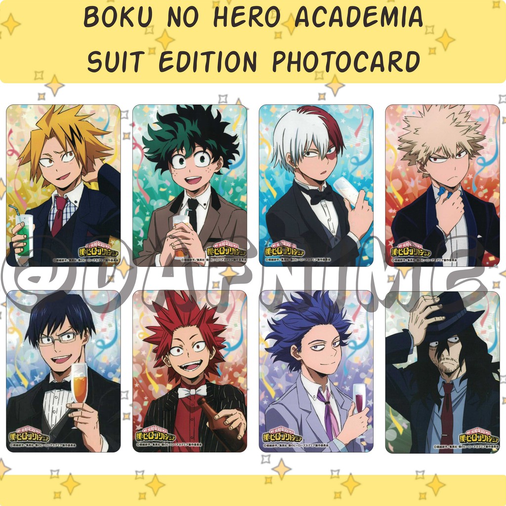 Boku NO HERO ACADEMIA SUIT EDITION ANIME PHOTOCARD | Shopee Malaysia