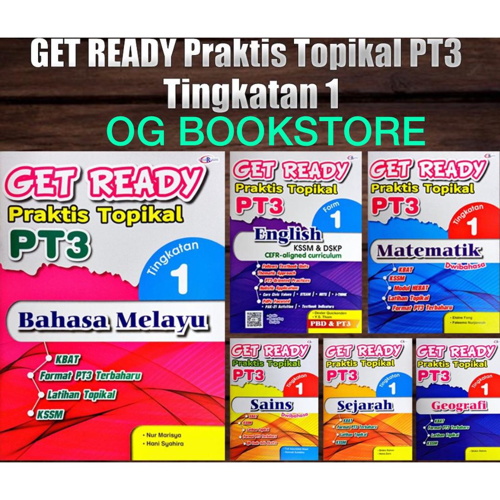 [OG] Buku Latihan : Get Ready Praktis Topikal PT3 Tingkatan 1 (2021 ...