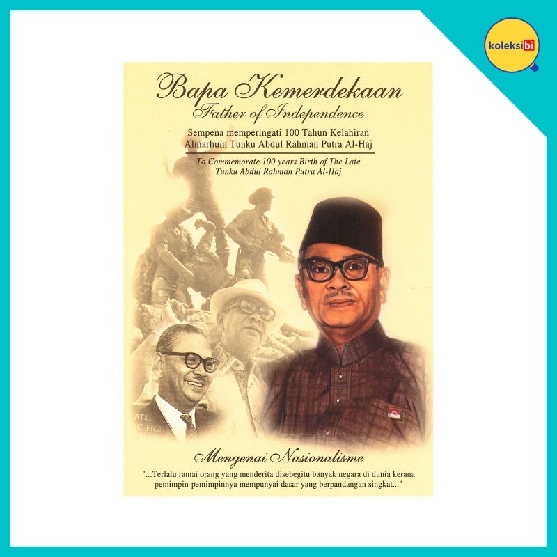 Poskad Pos Malaysia Bapa Kemerdekaan 100 Tahun Kelahiran Almarhum Tunku