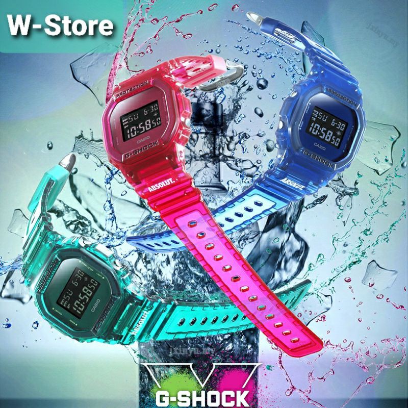 Jam GShock Color Skeleton DW 5600SB Series Jam Tangan. Shopee