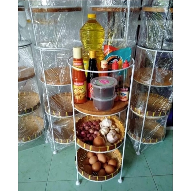 !! 2in1 ONION RACK / SPICE RACK FOR STACKING IRON and BESEK | Shopee ...