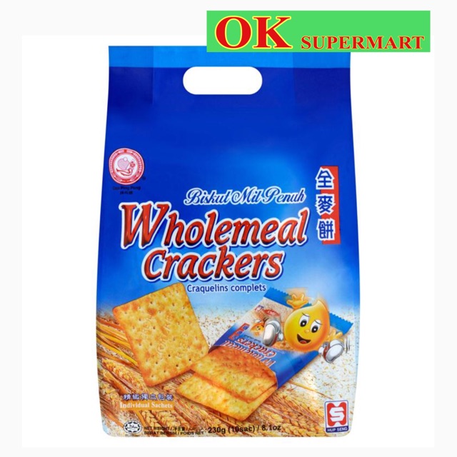 Cap Ping Pong Wholemeal Crackers 230g | Shopee Malaysia