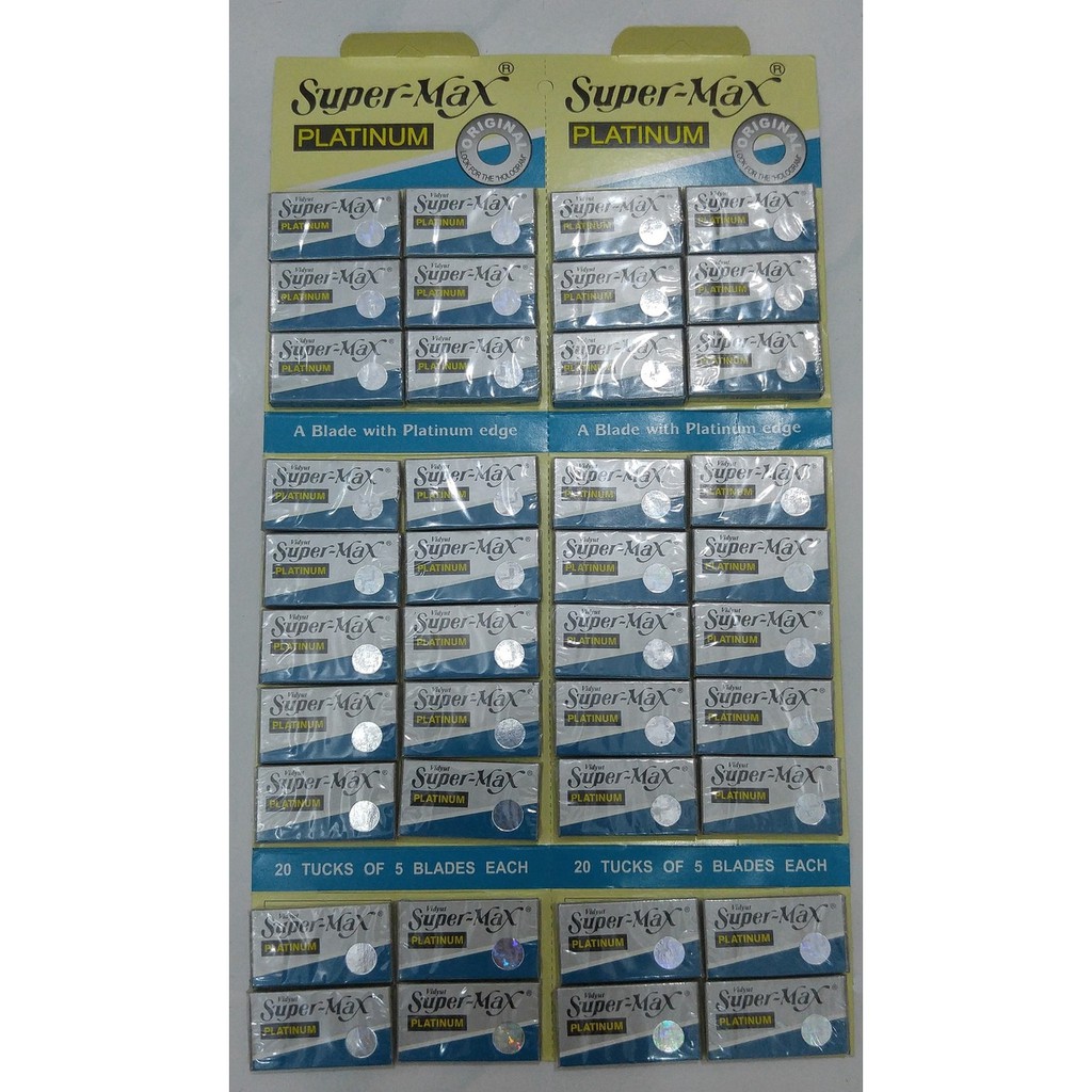 Platinum SuperMax razor 1 hanger (40 boxes) | Shopee Malaysia