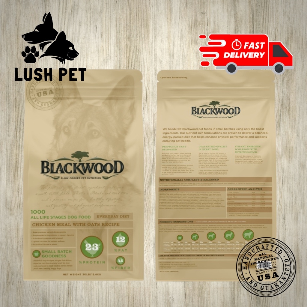 BLACKWOOD 1000 Dry Dog Food CHICKEN & FISH (13.63 kg) Shopee Malaysia