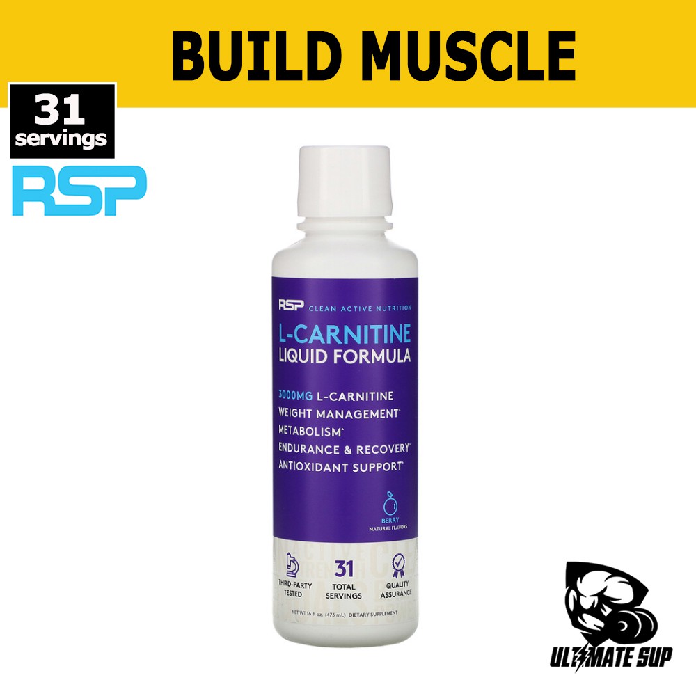 RSP Nutrition, L Carnitine Liquid, Weight Management, Improves ...
