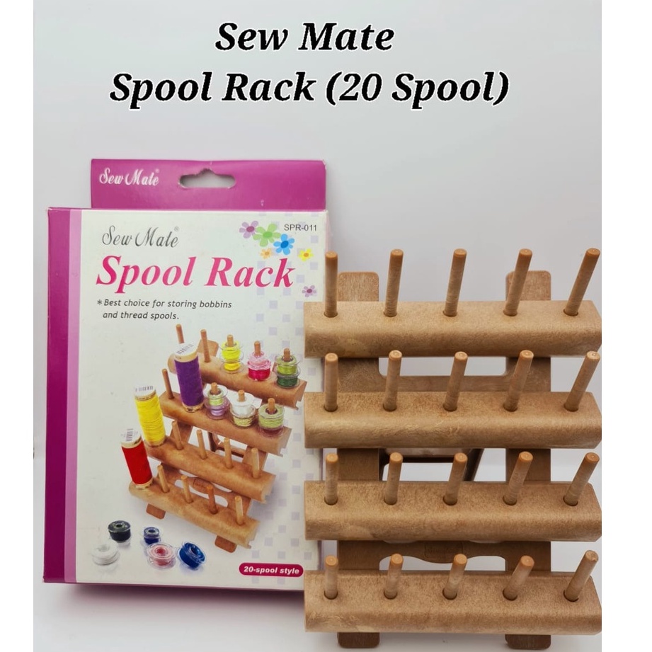 Sew Mate Spool Rack (20 Spool) Mini Thread Rack , Made in Taiwan. (17cm ...