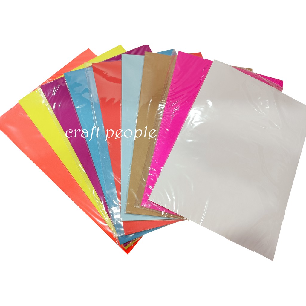 Fluorescent Colour A4 Sticker Paper / Kertas Sticker 10s 80gsm A4 ...