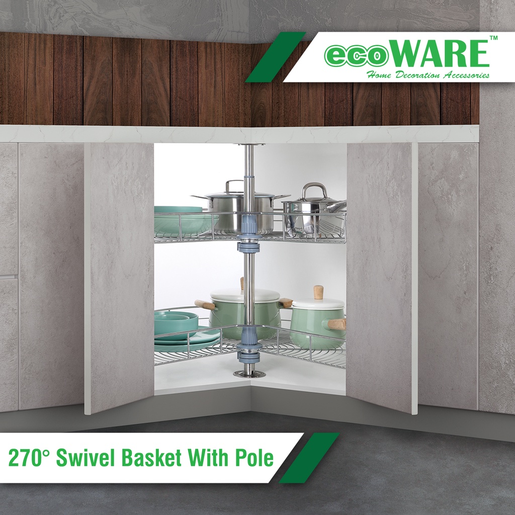 ecoWARE 270 Degree Swivel Basket With Pole - High Quality Kitchen ...